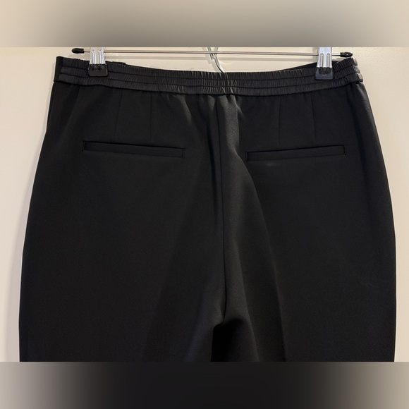 MONCLER Black Straight Leg Canvas Trousers - Picture 4 of 9